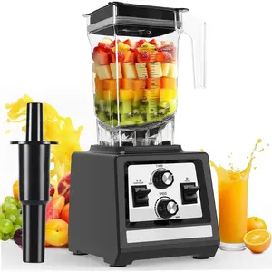 Blender for Smoothies: 1800W  Blenders for Kitchen, 68oz  Pitcher, Timer & Speed Control, 6 Stainless Steel , Dishwasher Safe Blender for Ice Crush/Smoothies/Frozen Drinks/Black