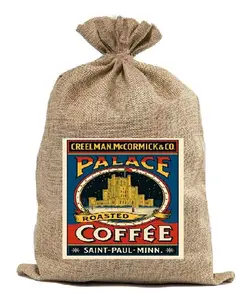 BUR19 Palace Coffee Burlap Bag