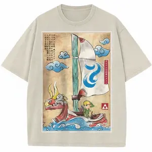 The Legend of Zelda: The Wind Waker T-shirt, Game Shirt, Vintage - Gothic High Quality Trending Game Graphic Tee Unisex - Menswear & Womenswear Tops - Casual Cotton Crewneck Short Sleeve Fitted Printed Streetwear