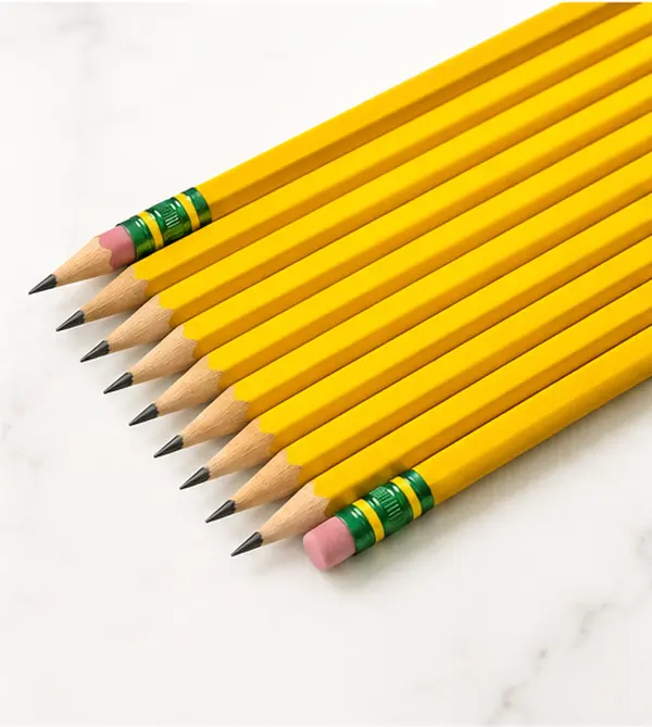 #2 HB Wood-Cased Pencils, Pre-Sharpened, Soft Graphite Core, Yellow, 30 Count for School, Office, Drawing & Writing