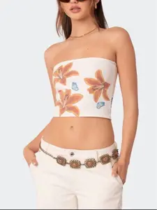 Printed Sexy Slim Hottie Splicing Wrap Bra