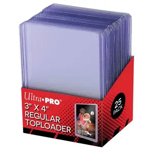Ultra Pro 25-Pack 3" x 4" Regular Toploader Card Holder for Collectible Cards