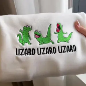 Lizard Lizard Lizard Embroidered Shirt,Movie Hoppers Sweater, Tom Lizard Funny Meme Tee,