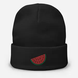 Palestine watermelon 3d puff Embroidered Beanie