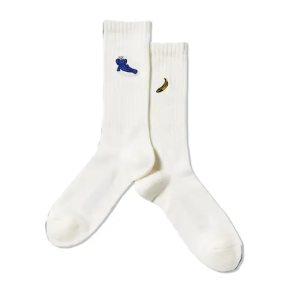 Kaws x Uniqlo Warhol BFF Socks White (1 PAIR)