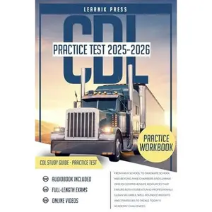 USED-CDL Practice Test: Includes Full-Length Exams for all Classes + Audiobook and Online Videos by Learnik Press (Paperback)