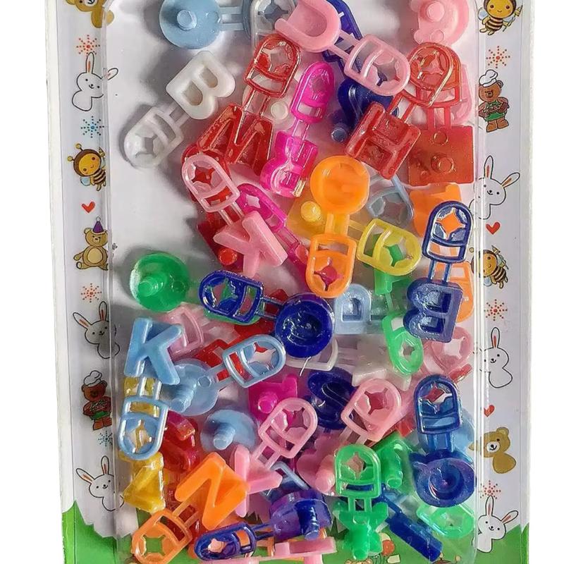 STAR Hair Barrettes Mini Letter A BC Accessories Collection Colorful Alphabet Clips for Styling Cute Versatile Fun Hair Accessories