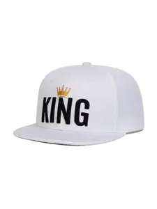 Unisex King Crown Baseball Cap, Adjustable Flat Bill Snapback Cap, Adjustable Sun Protection Hat, Casual Woven Fabric, Suitable for Spring & Fall Travel Outdoor Activities Use