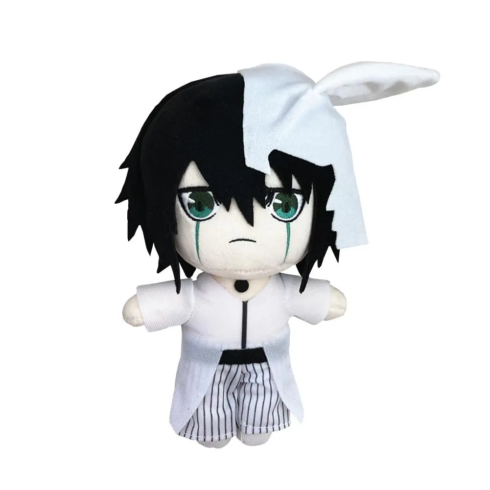 Anime & Manga Character Cotton Dolls - Aizen Sousuke, Zaraki Kenpachi, Kuchiki Byakuya, Kurosaki Ichigo, Hitsugaya Toshiro 20cm 150g Soft Stuffed Toys for Cosplay, House Decoration, Gift (Pillow Compatible)