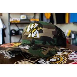 Watkins Warriors Camo Mesh Snapback Trucker Cap