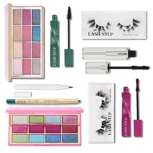Mega Eye Mystery Bundle 10-15 Eye Products | Mascara Eyeliner Lashes Lash Glue Eyeshadow Y2K Summer Fourth of July Trending Trendy Makeup Cosmetic Alt Alternative Scene Goth Gyaru Emo Clean Girl Simple Matte Shimmer Cream Colored Mascara Eyeliner Glue