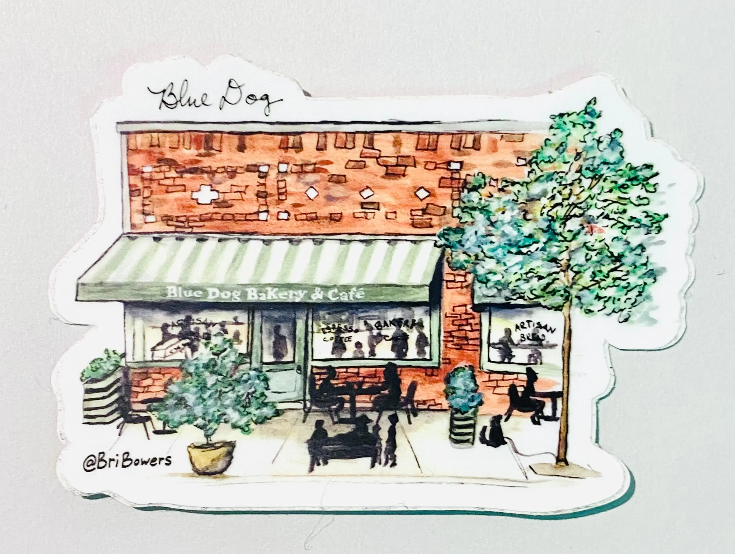 Bri Bowers - Blue Dog Bakery Sticker