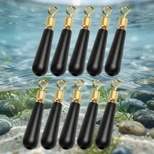 360° Swivel Anti-Tangle Nickel-Plated Float Stop, High-Elastic Fishing Bobber Seat for LED Night Floats. Compatible with Deep Water Rock Fishing, Float Fishing & Sea Angling. 10-Pack & 50-Pack Options, Swivels for Fishing