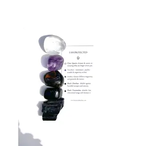 I Am Protected | positive affirmation crystal set