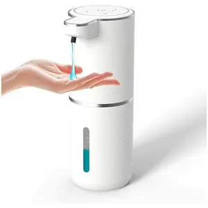 Automatic Liquid Soap Dispenser, Touchless Electric Hand Sanitizer, USB Rechargeable Smart Soap Machine, 4 Modes, Wall Mount or Countertop
