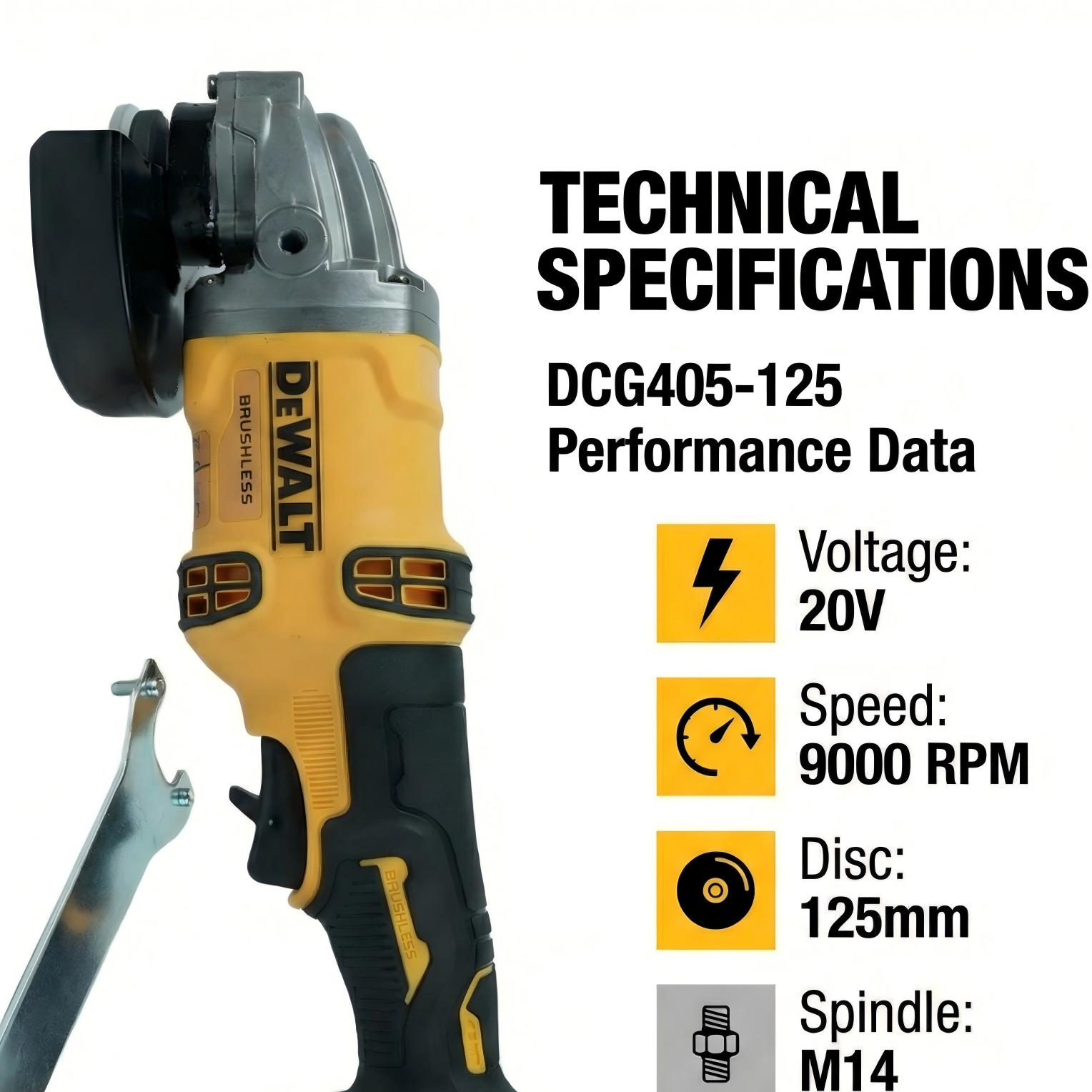 DEWALT DCG405 angle grinder