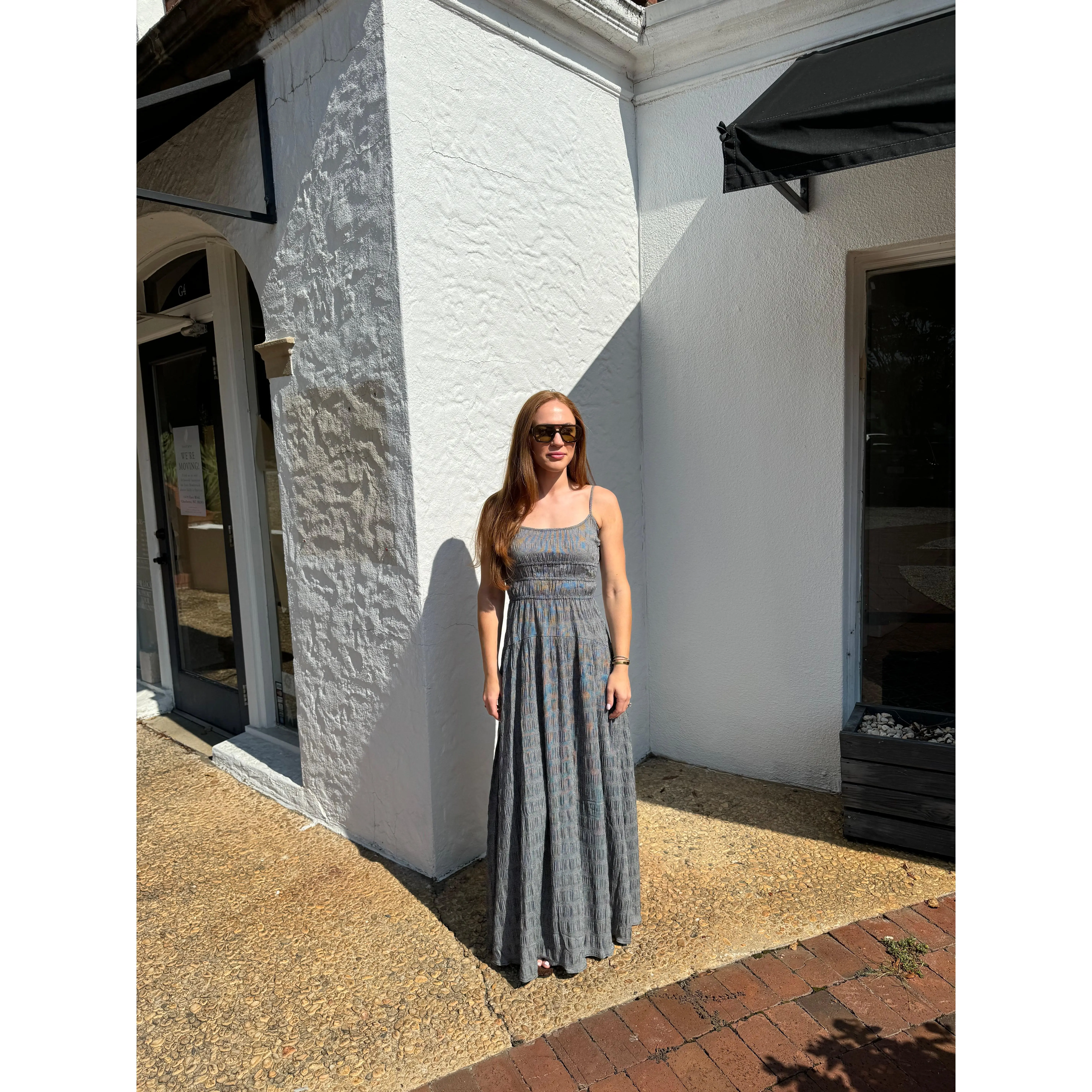 Isabella Gingham Maxi Dress