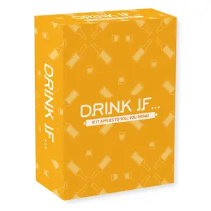 Drink If Card Game, 1 Box Adult Party Board Game Card, Drinking Board Games, Card Deck, Funny Card Game for Family, Friends and Couples, Romantic Game Night, Family Board Games, Party Table Game