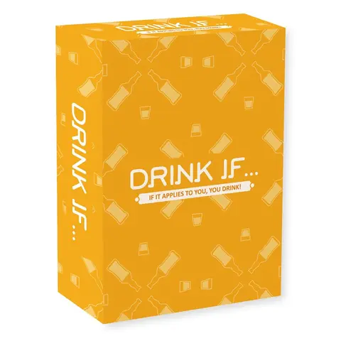 Drink If Card Game, 1 Box Adult Party Board Game Card, Drinking Board Games, Card Deck, Funny Card Game for Family, Friends and Couples, Romantic Game Night, Family Board Games, Party Table Game