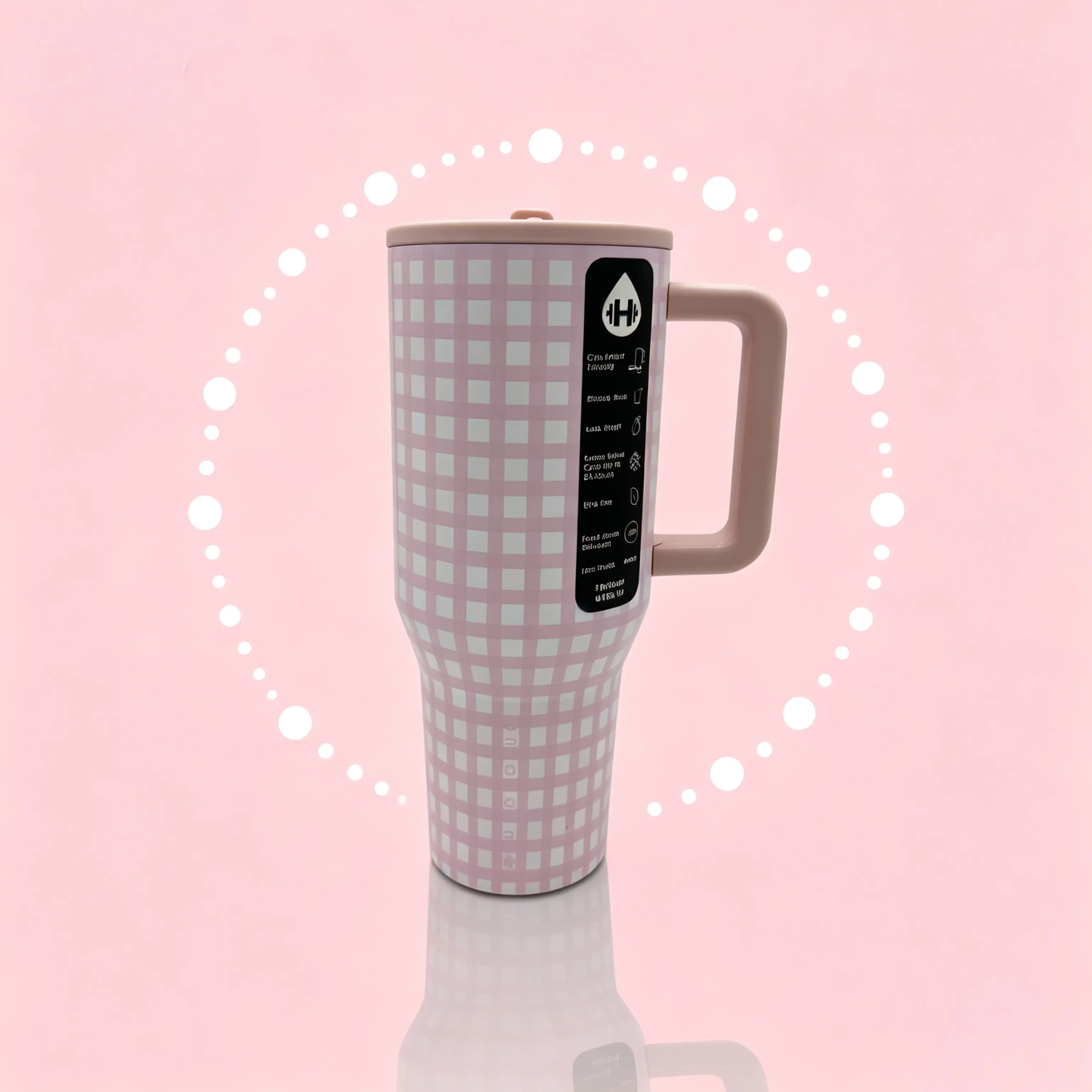 HydroJug 40oz  Insulated Cup 24-Hour Cold Retention Stainless Steel Travel Cup Leak-Proof BPA-Free Fits Cup Holder Iced Coffee Car Office Drinkware Water Bottle - Bottle
