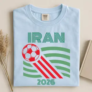 Iran Soccer Shirt Vintage Retro Football Fan 2026 Game Day Tee
