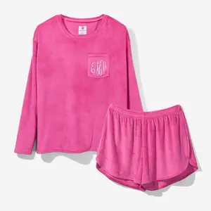 ML Marleylilly Monogrammed Softspun Lounge Set Loungewear Comfort Pajama lounge Shirt Nightwear