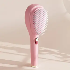Push Cleaning Design Hair Comb, Hair Brush, 1 Count Portable Hair Scalp Massage Comb, Hair Detangling & Styling Tool for Women & Girls, Hair Styling Tools