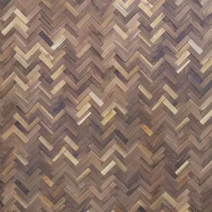 3D Herringbone Walnut Sample