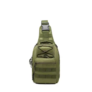 Outdoor Tactical Bag Backpack, Military Sport Bag Pack Cross-body Molle Sling Shoulder Backpack Tactical Bag for Every Day Carry FathersDayGift TikTokShopBlackFriday outdoor tactical bag backpack shoulder Compact EDC