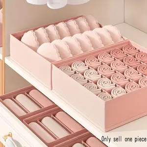 Drawer Type Clothes Storage Box, 1 Count Multi-grid Clothes Storage Box, Clothes Storage Organizer for Underwear, Socks, Bra, Pants, Home Organizer for Bedroom Wardrobe