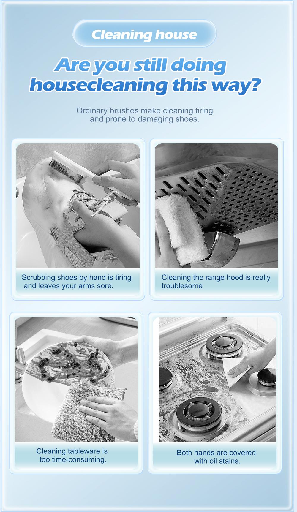 Electric Spin Scrubber – Adjustable Angle, USB-C Rechargeable, Waterproof Cleaning Brush for Bathroom, Kitchen, Tile & Shower