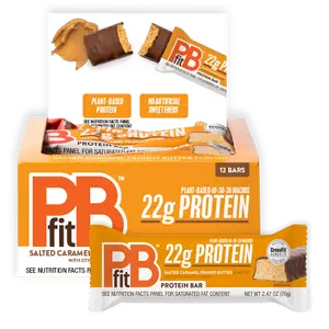 PBfit Salted Caramel Peanut Butter Protein Bars