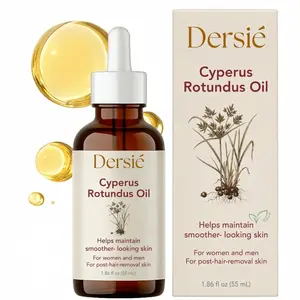 Dersie Cyperus Rotundus Oil: Cyperus Rotundus Oil for Hair Removal – Natural Hair Growth Inhibitor for Unwanted Face & Body Hair Reduction – Soothing Daily Skin Oil with Post-Hair-Removal Care (55 mL)