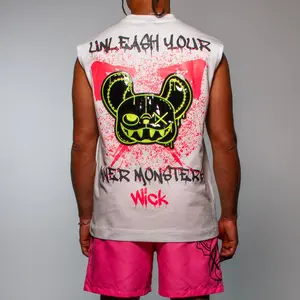OVERSIZED NR TANK TOP EXPLOSION WHITE