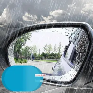 2pcs Car Anti-Rain Clear Film Rear Lenses Protection Nozzle Waterproof Film Car Sticker Fittings