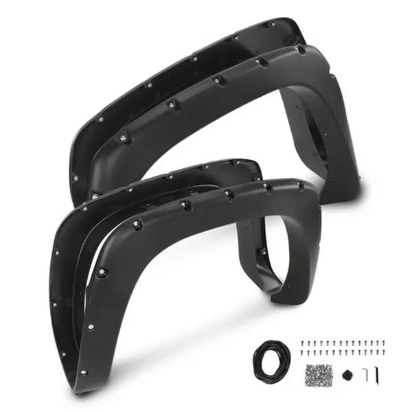 4PCS Fit For 1999-06 Chevy Silverado GMC Sierra Pocket Style Rivet Fender Flares