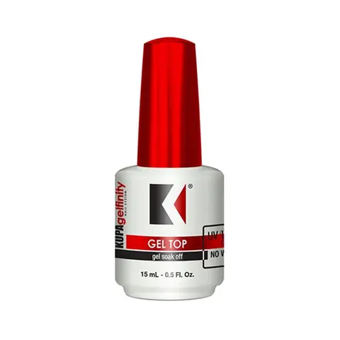 KUPA Gelfinity Gel Topcoat Gloss 0.5 oz / 8 oz - No-Wipe