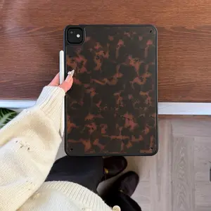 Sweet Cool Style Deep Amber Hybrid Tablet Case for iPad 11th Gen, Pro New Cute Air 7/6 Anti-Bend 11 Inch for Boys & Girls Tablet Protective Cover