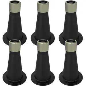 6 Pcs Bed Frame Feet,Feet for Replace Wheels,Risers for Bed Frame,Prevent Sliding Plastic Reinforced Bed Risers,Fits Over a Standard Bed Foot