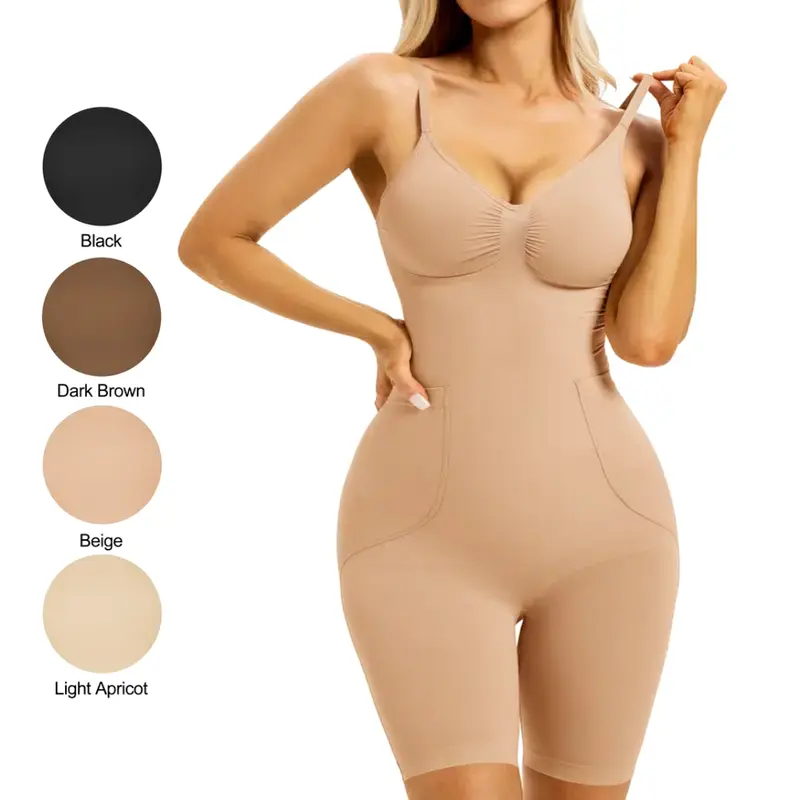YUCOLEN Women's Seamless Shapewear Bodysuit Tummy Control Butt Lifter Back Pull-Down Bodysuit Everyday Wear for Women,sohochic