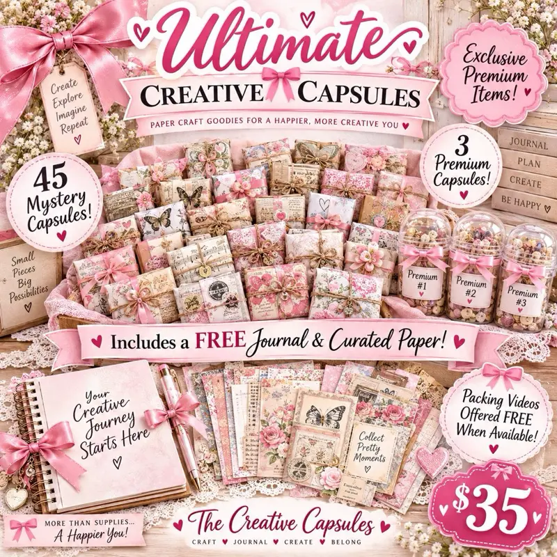 Ultimate Creative Journaling Supply Set (Complete Paper Kit + 3 Premium Gifts)