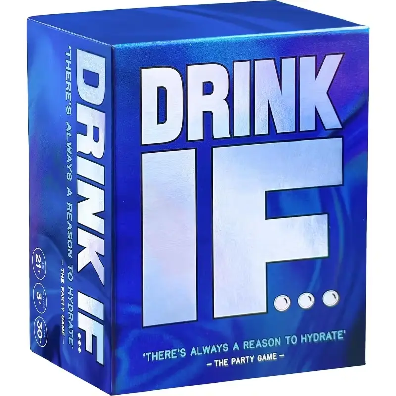 Drink IF... Adult Drinking Party Game - 600 hilarious questions for friends to get you buzzed & drunk - cards for ice breakers, white elephant gifts, Christmas stocking stuffers & board game nights