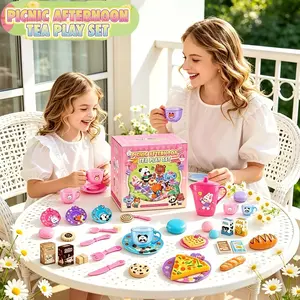 New 26 Play Kitchen Cutlery Set, Realistic Food, Cake, Desserts, Picnic Game, Role-Play, Birthday Gift, Christmas Gift