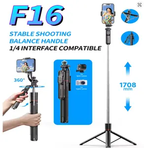 Selfie Stick Tripod with Dual Fill Light Bluetooth Remote 360° Rotation 1/4 Interface for Smart Phone Film Creator Vlog Smartphone