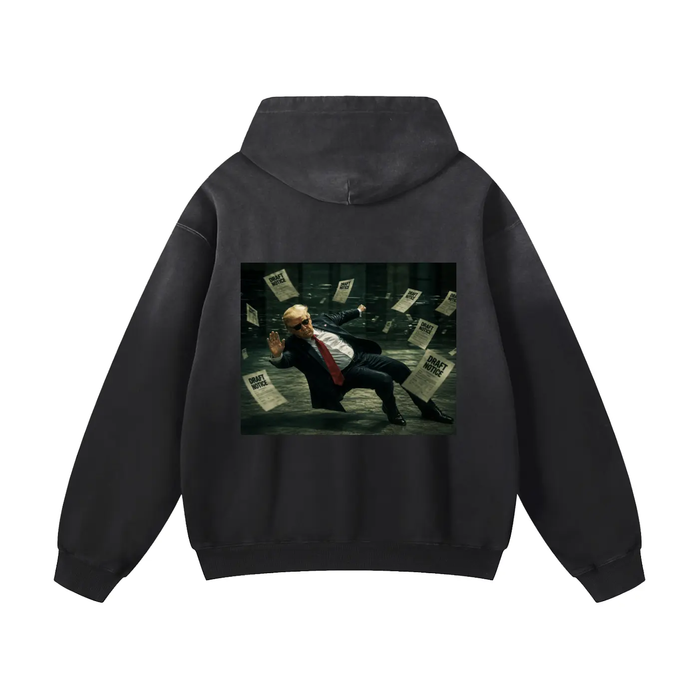 “Draft Dodger” Heavyweight Sunfade Oversized Hoodie