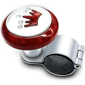 Steering Wheel Power Assist Ball Universal 360° Rotation Spinner Knob for Car Truck SUV One Finger Steering Zero Effort 5 Styles with Precision Ball Bearing and Non-Slip Rubber Pad