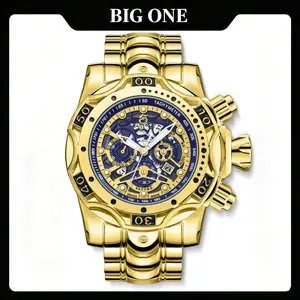 Domineering Street Style Punk Watch Oversized Men's Stainless Steel Watch【BIG ONE WATCH】