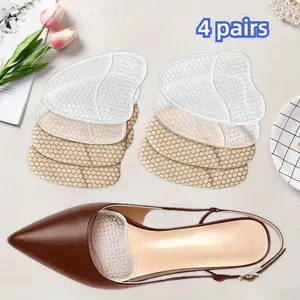 4 Pack Ball of Foot Cushions Women's High Heels Foot Pad Forefoot Half Size Pad Anti Slip Pads Beauty & Personal Care