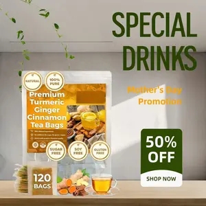 Turmeric Ginger Cinnamon Tea, 100% Natural, Anti-Inflammatea.
