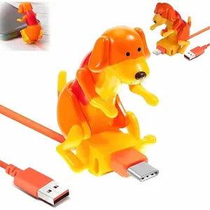Humping Dog Charger,Funny Humping Dog Phone Fast Charger Cable, Humping/Anxiety Dog Charger for iPhone/Android, Portable Stray Dog Phone Charger That Moves,Dog Toy Smartphone USB Cable Charger